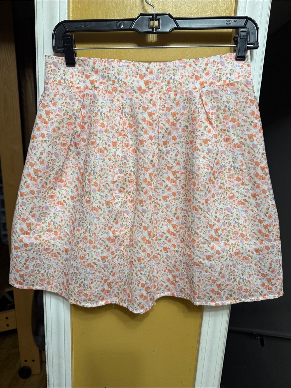 Molly Bracken Floral Skort NWT Women’s Small Off White Linen Blend Cottagecore